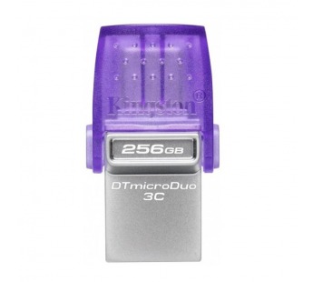 USB 3.2  256GB  Kingston  DataTraveler microDuo 3C  (USB 3.0/3.2 + Type C)#2134937