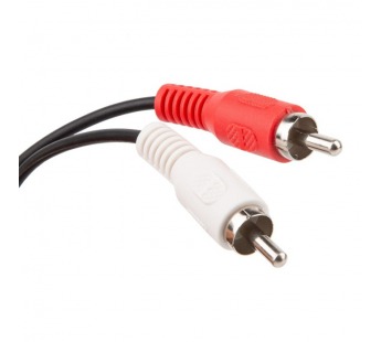 Кабель соединительный RCA (M) - RCA (M), 2 м. чёрный TELECOM (1/250)#2119358