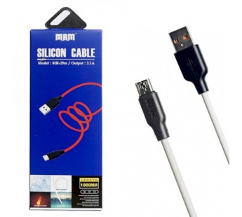 Кабель USB - Micro MRM MR29m Silicone (белый) 1м#2124182