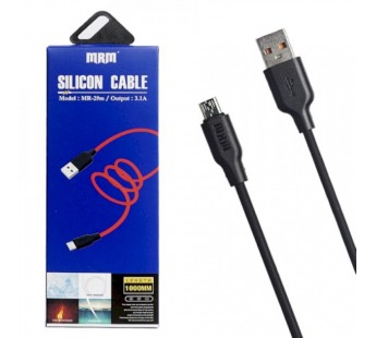 Кабель USB - Micro MRM MR29m Silicone (черный) 1м#2124181