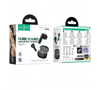 Беспроводные Bluetooth-наушники Hoco TWS EQ28 (midnight black) (240979)#2121014
