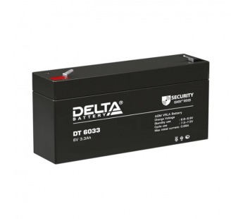 Аккумулятор свинцово-кислотный Delta DT 6033 6V 3.3Ah (1/20)#2119306