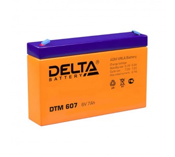 Аккумулятор свинцово-кислотный Delta DTM 607 6V 7Ah (1/10)#2119307