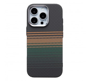 Чехол-накладка - MosBros (PC) для "Apple iPhone 16 Pro" (LF115) (black/green) (243114)#2120642