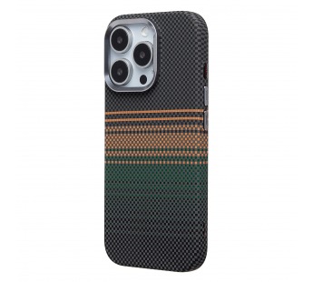 Чехол-накладка - MosBros (PC) для "Apple iPhone 16 Pro" (LF115) (black/green) (243114)#2120643