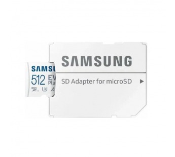 MicroSDXC  512GB  Samsung Class 10 Evo Plus A2 V30 U3 (R/W 160/90 MB/s) + SD адаптер#2120210