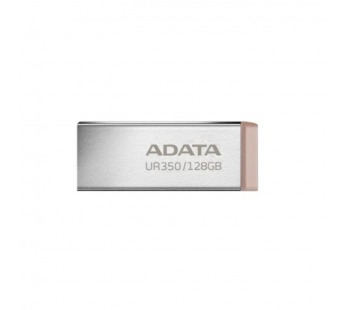 USB 3.2  128GB  A-Data  UR350  серебро/коричневый металл#2120452
