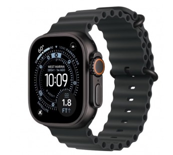 Apple Watch Ultra 3 (2025) 49mm Black Titanium Ocean Band Black USA (без датчика сатурации)#2124119