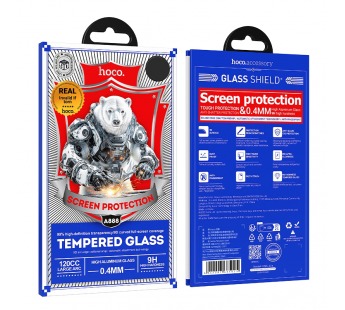 Защитное стекло Hoco A888 iPhone 17 Pro, ударопрочное, цвет черный#2125334