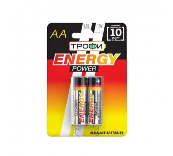 Элемент питания Трофи LR6-2BL ENERGY POWER Alkaline (40/320/15360)#2120574
