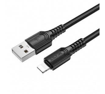Кабель USB - Lightning BOROFONE BX116 (черный) 1м#2124179