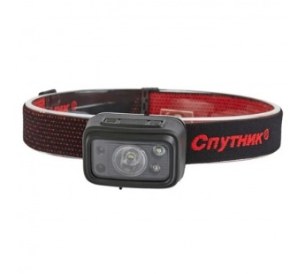 Фонарь налобный Спутник SL515 5W LED от аккумулятора 6 режимов черный красный#2122286