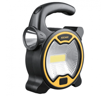 Фонарь универсальный Космос 3030 3W COB от батареек IP33 2 режима черный (1/40/160)#2122293