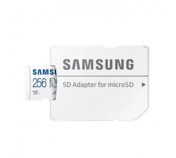 MicroSDXC  256GB  Samsung Class 10 Evo Plus A2 V30 UHS-I (R/W 160/90 MB/s) + SD адаптер#2122634