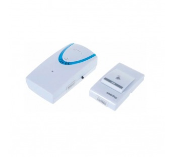 Звонок SMARTBUY дверной беспроводной, 100м радиус, 2хААА, 32 мелодии, белый (SBE-11-1-32) (1/60)#2122674