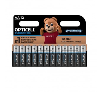 Элемент питания OPTICELL TURBO MAX LR6 BL12 (12/144)#2122837