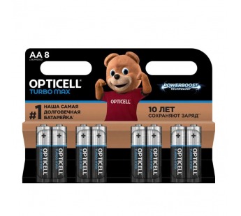 Элемент питания OPTICELL TURBO MAX LR6 BL8 (8/96)#2122841
