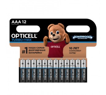 Элемент питания OPTICELL TURBO MAX LR03 BL12 (12/144)#2122842