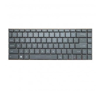 Клавиатура для ноутбука  MSI Stealth 15M B12UE серая с подсветкой#2125738