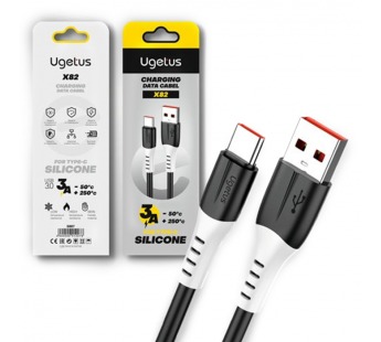 Кабель USB - TypeC UGETUS X82 Silicone (черный) 1м#2123559
