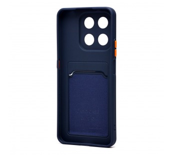 Чехол-накладка - SC337 с картхолдером для "Honor X7d 4G" (dark blue) (242361)#2125753