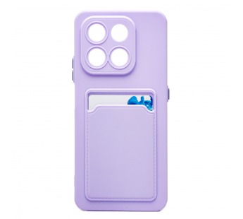 Чехол-накладка - SC337 с картхолдером для "Honor X7d 4G" (light violet) (242362)#2124716