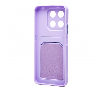 Чехол-накладка - SC337 с картхолдером для "Honor X7d 4G" (light violet) (242362)#2125751