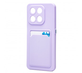 Чехол-накладка - SC337 с картхолдером для "Honor X7d 4G" (light violet) (242362)#2125752