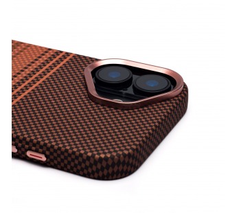 Чехол-накладка Luxo Creative PC для "Apple iPhone 17" (145 ) (brown/orange) (243440)#2124981