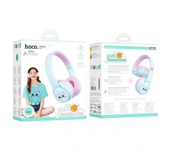 Полноразмерные Bluetooth наушники HOCO W60 (синий) мятая упаковка#2125403