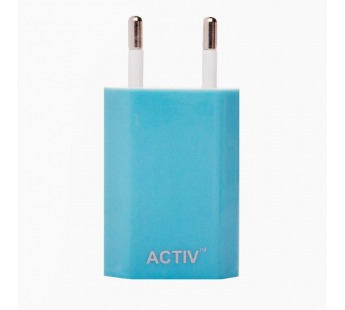 Адаптер Сетевой Activ TAU1 USB 1,5A/7,5W (blue) (36013)#2124097