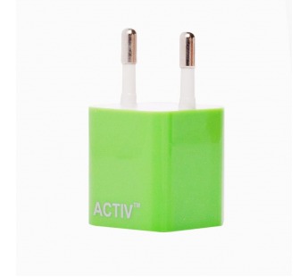 Адаптер Сетевой Activ TAU1 USB 1,5A/7,5W (green) (36008)#2124096