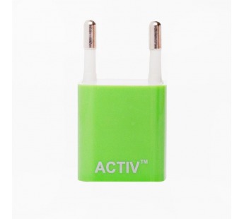 Адаптер Сетевой Activ TAU1 USB 1,5A/7,5W (green) (36008)#2124095
