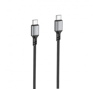 Кабель TypeC - TypeC BOROFONE BX83 60W Silicone (черный) 1м, мятая упаковка#2125331