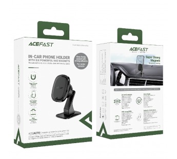 Держатель магнитный для телефона Acefast D35, на скотче, черный#2136981