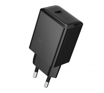 Адаптер Сетевой Hoco N68 Nuevo PD Type-C 3A/20W (black) (240344)#2125314