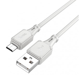 Кабель USB - micro USB Hoco X101 Assistant 12W 100см 2,4A  (gray) (240331)#2125313