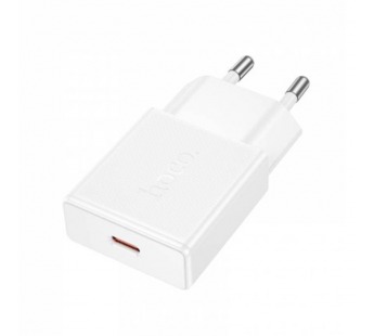 Адаптер Сетевой Hoco N72 Mini PD Type-C 3A/20W (white) (242965)#2125309