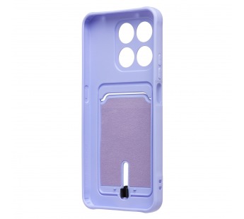 Чехол-накладка - SC304 с картхолдером для "Honor X7d 5G" (light violet) (241708)#2125774