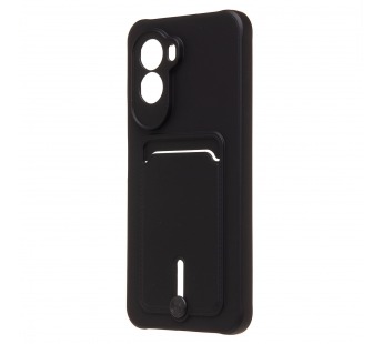 Чехол-накладка - SC304 с картхолдером для "Xiaomi Poco M7 4G" (black) (241687)#2125264