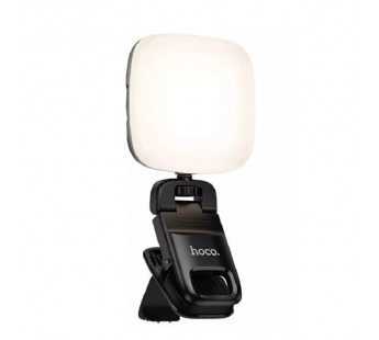 Подсветка для селфи на прищепке для смартфона HOCO K29 чёрный#2134744