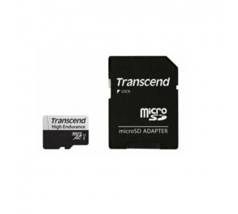 MicroSD  64GB  Transcend 350V UHS-I U1 + SD адаптер (высокой надёжности)#2124841