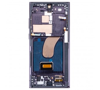 Дисплей для Samsung Galaxy S23 Ultra (S918B) модуль с рамкой Черный - (OLED)#2124894