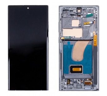 Дисплей для Samsung Galaxy S23 Ultra (S918B) модуль с рамкой Зеленый - (OLED)#2126278