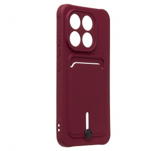 Чехол-накладка - SC304 с картхолдером для "Xiaomi 15T" (bordo) (242301)#2126661