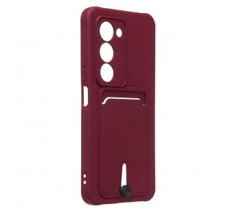 Чехол-накладка - SC304 с картхолдером для "Xiaomi Redmi 15 4G" (bordo) (241426)#2126715