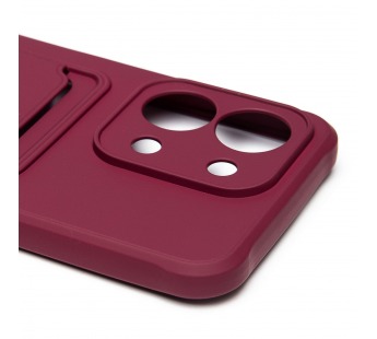 Чехол-накладка - SC304 с картхолдером для "Xiaomi Redmi 15C" (bordo) (241407)#2126913