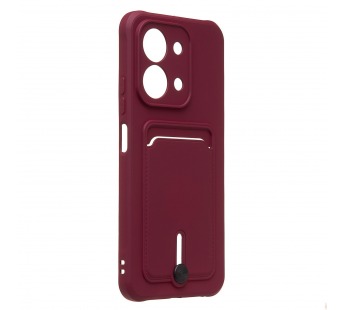 Чехол-накладка - SC304 с картхолдером для "Xiaomi Redmi 15C" (bordo) (241407)#2126724