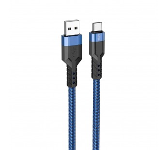 Кабель USB - Type-C Hoco U110 (повр. уп.) 18W 120см 3A  (blue) (243513)#2125633