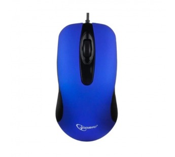 Мышь проводная Gembird MOP-400-B, USB, беззвучная, 3 кнопок+колесо, синий, шт#2125801